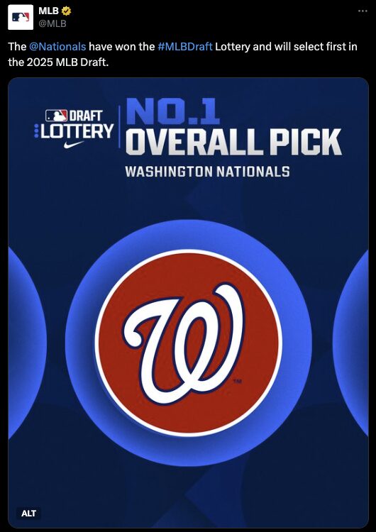 2025 MLB Draft Lottery Winners/Losers/Fallout Future Stars Series